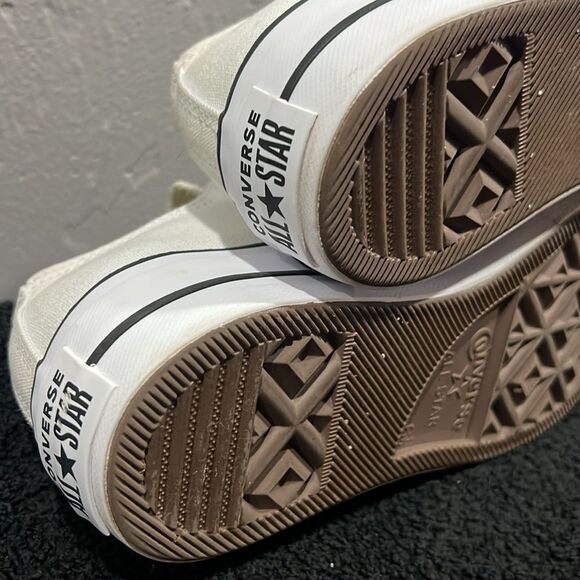 🔥🔥 Converse CT All-Star Lift OX Women's White/Black Trainers Sz 8.5 - PERFECT - Picture 9 of 10